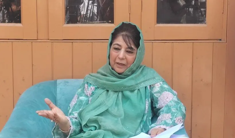 Mehbooba flays termination of two employees by J-K LG for suspected terror links