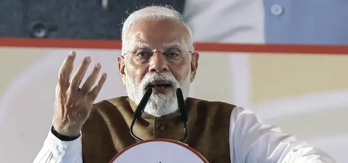 PM Modi’s chopper unable to land at Taherpur due to low visibility, to address rally virtually